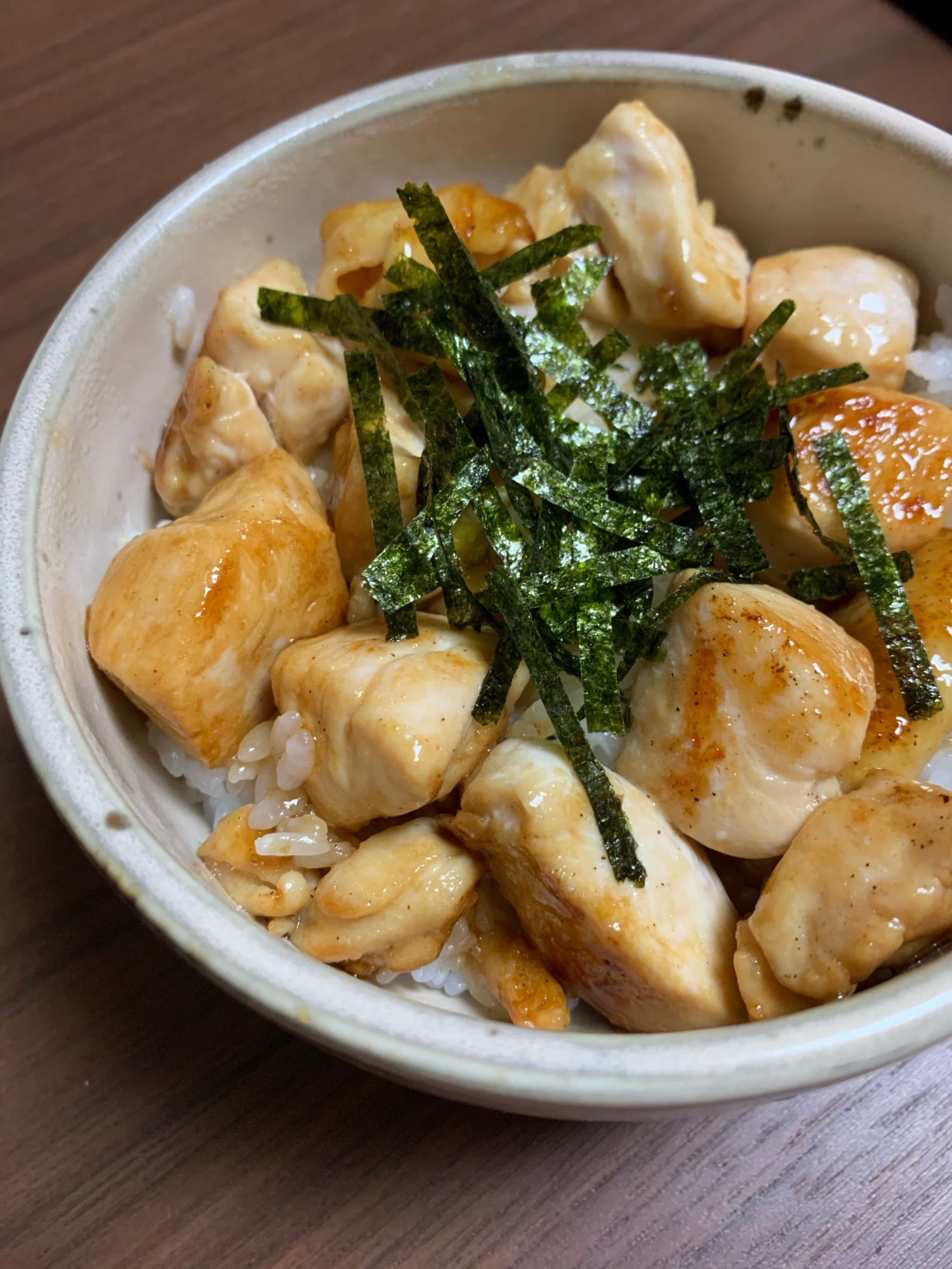 モリモリ食べれる✨鶏むね肉のミニ鶏丼♡