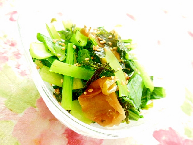 ❤ザーサイと小松菜と韓国海苔のとりあえず❤
