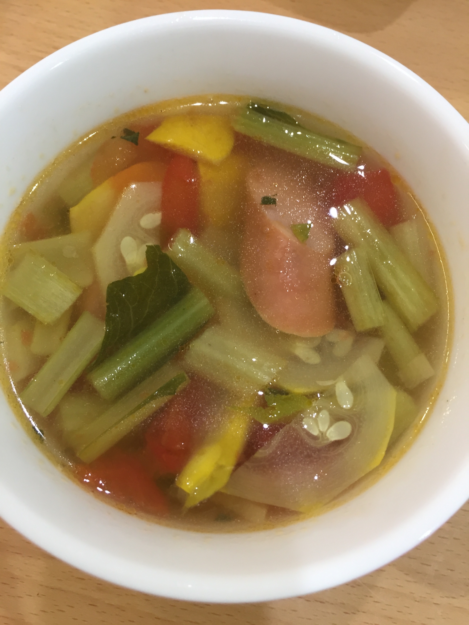 旨味たっぷり⭐️夏野菜コンソメスープ