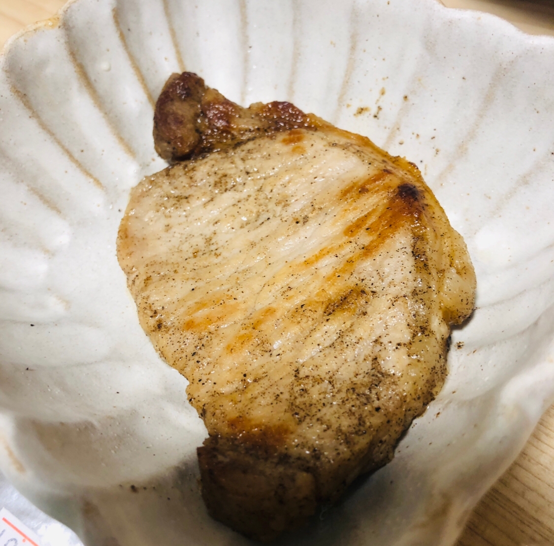 柚子胡椒の豚肉ソテー