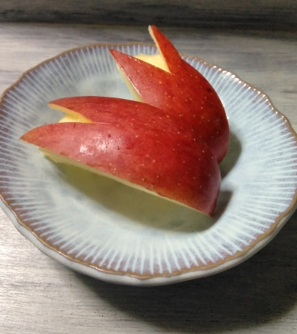 飾り林檎のデザート