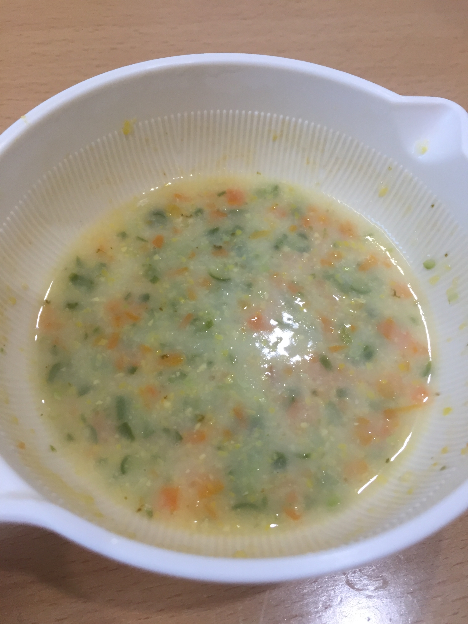 離乳食中期 野菜たっぷり コーンスープ レシピ 作り方 By まき まま 楽天レシピ