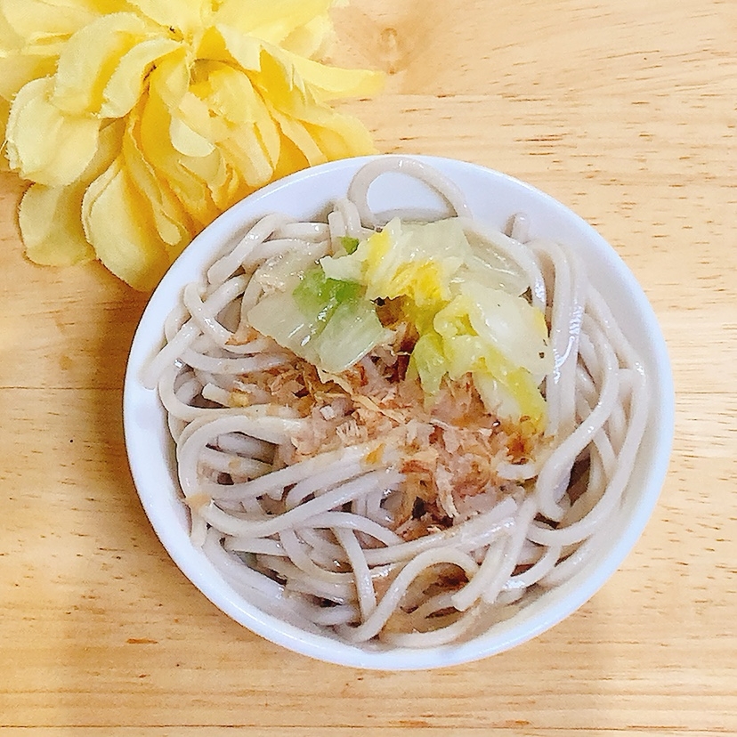 白菜漬け蕎麦♪ْ˖⋆