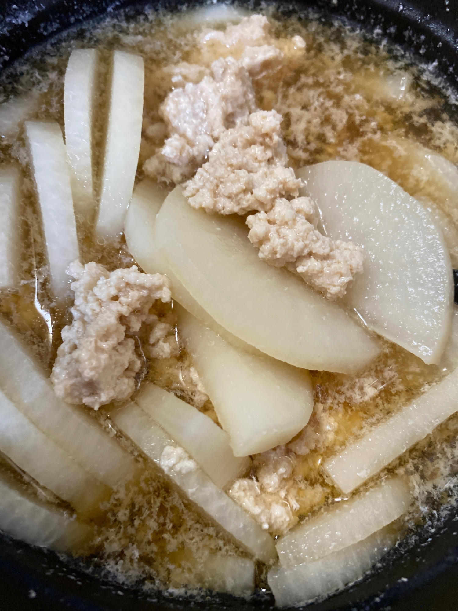 簡単☆鶏ひき肉と大根のやさしい煮物