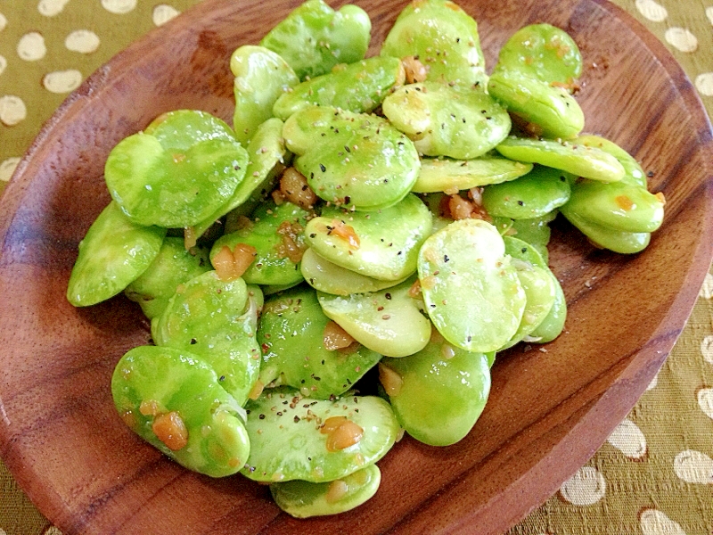 そら豆☆ガーリック炒め レシピ・作り方 by 栗皮茶|楽天レシピ