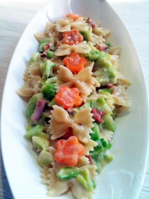 リボンのパスタで可愛いカルボナーラ レシピ 作り方 By Fraise 楽天レシピ リボンのパスタで可愛いカルボナーラ レシピ 作り方 By Fraise 楽天レシピ