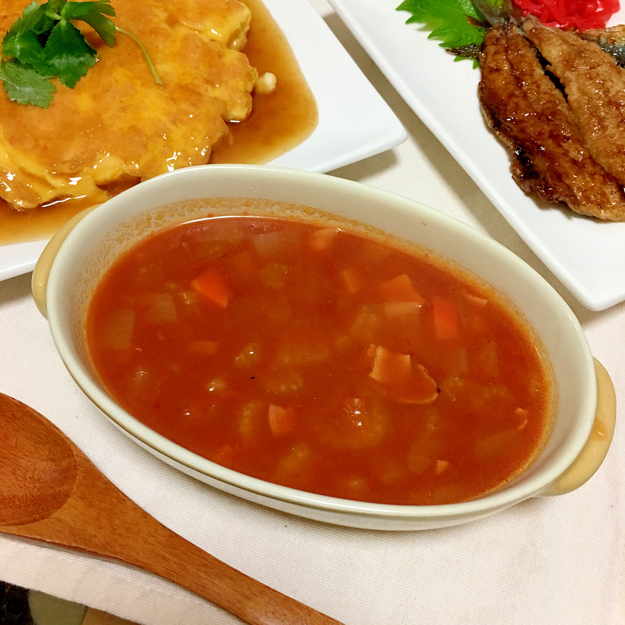 コンソメ顆粒だけで セロリたっぷりミネストローネ レシピ 作り方 By Kuuuma 楽天レシピ