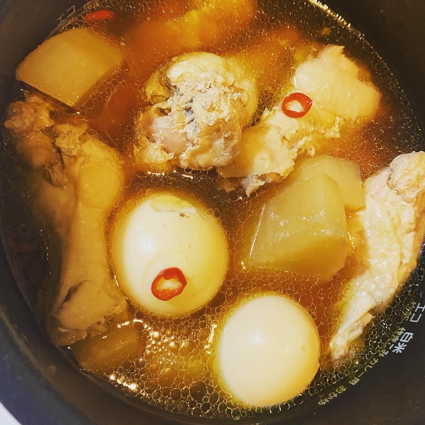 炊飯器で鶏と大根の煮物