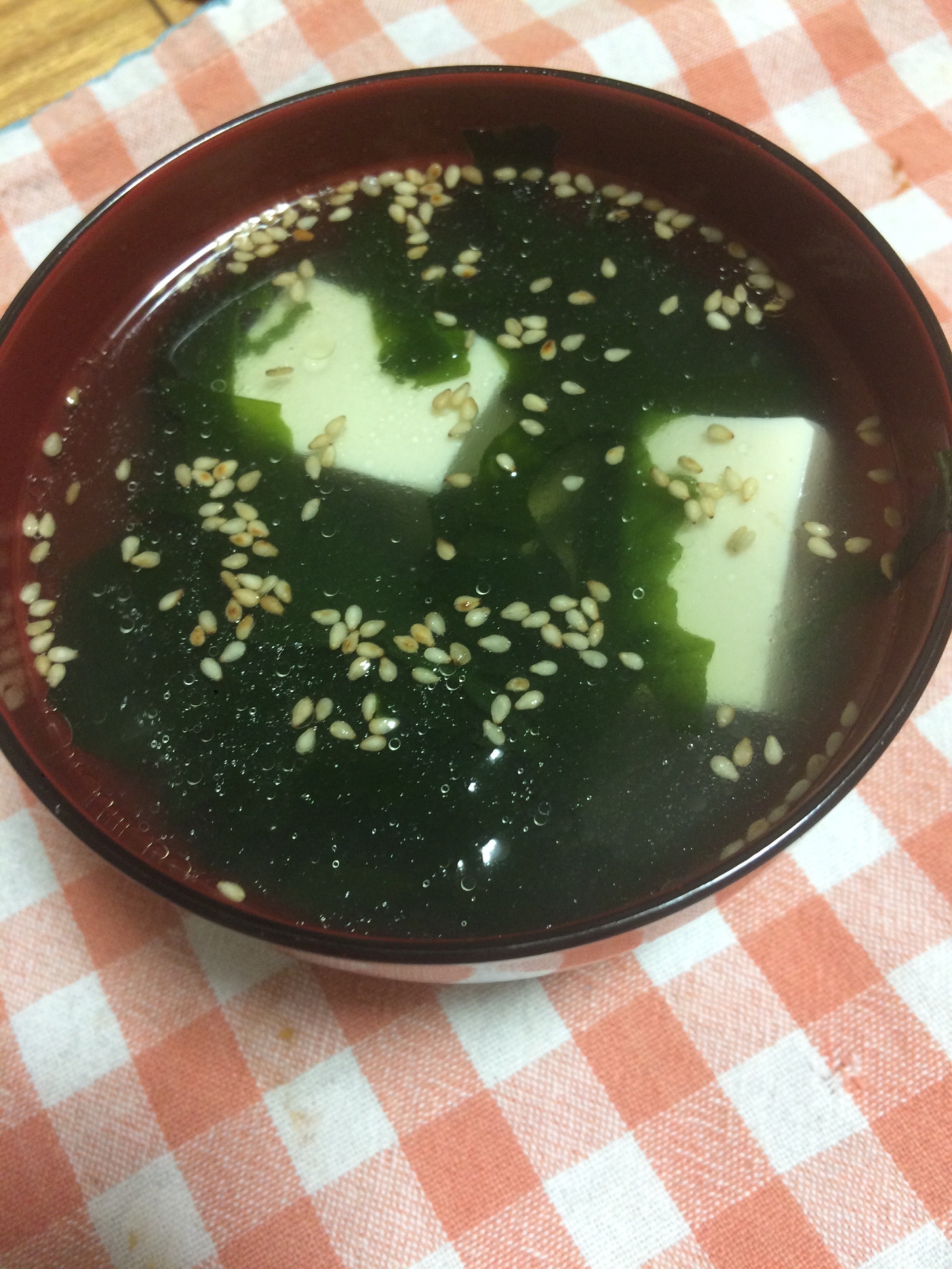 うちのスープ 豆腐とワカメの中華スープ