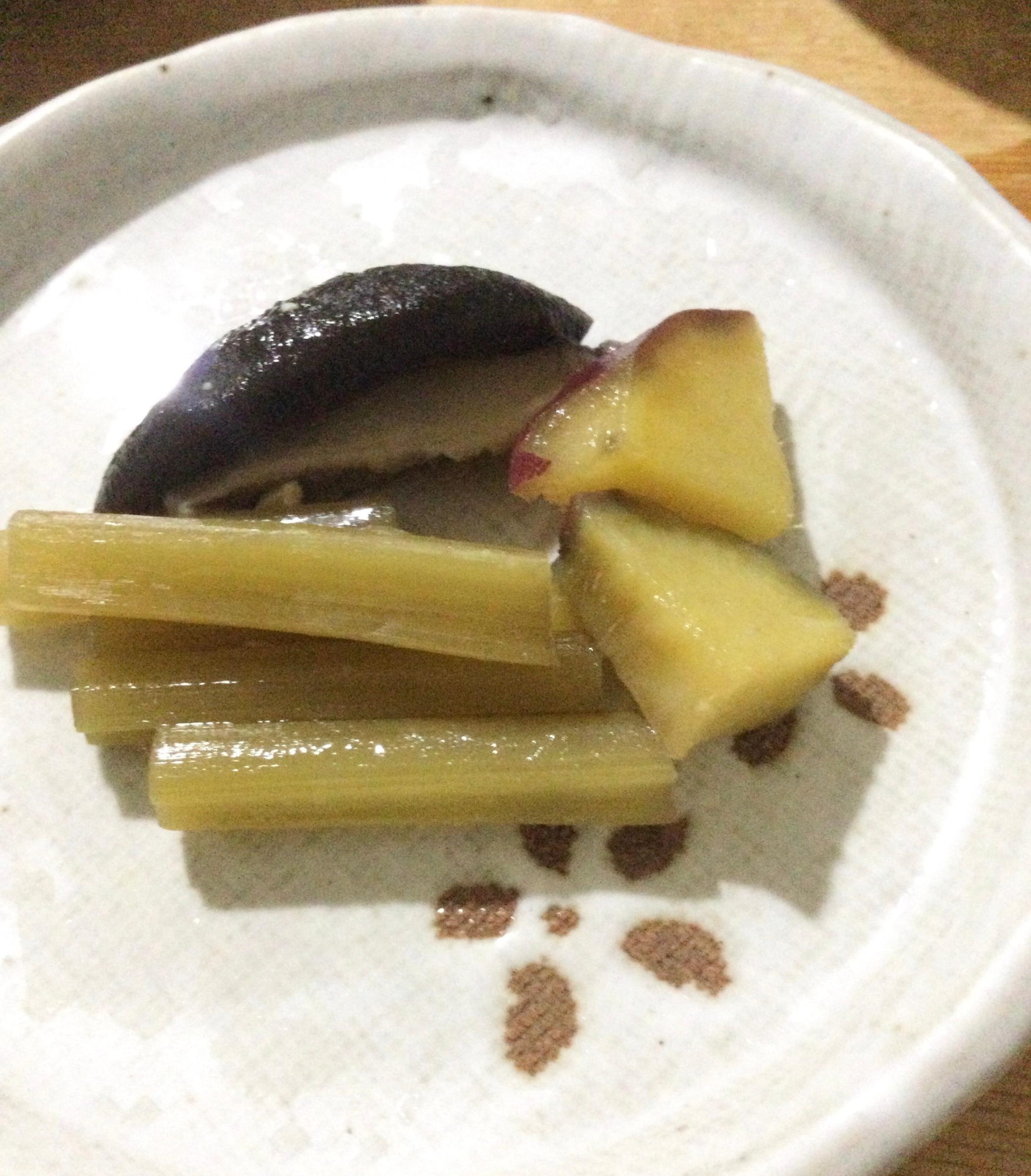 ふきさつま芋椎茸の煮物♪