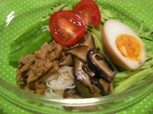 野菜たっぷり　ソーメン