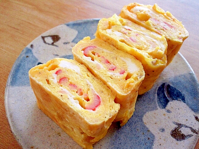 カニカマコーン卵焼き レシピ 作り方 By しのち 楽天レシピ