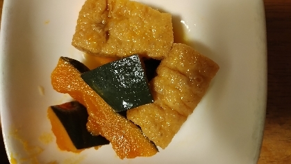 かぼちゃの甘味で美味しくいただきました。