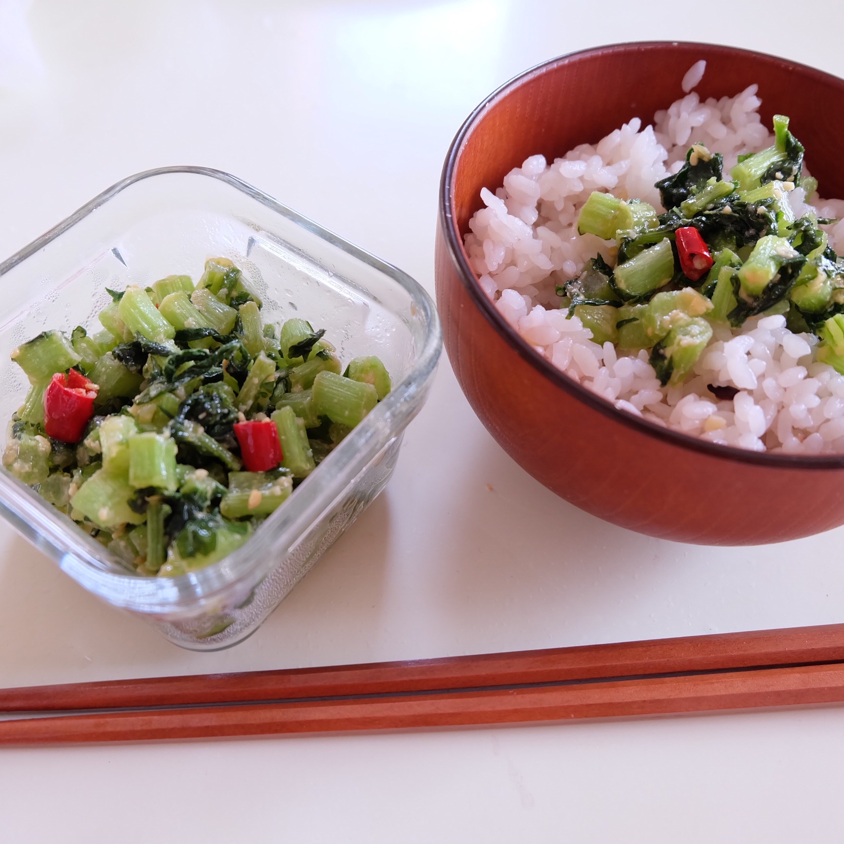 【節約】大根の茎の味噌炒め