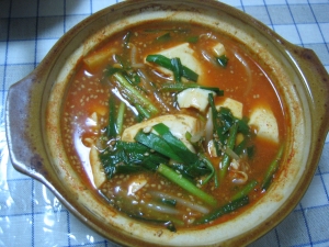 あったか豆腐の韓国風スープ