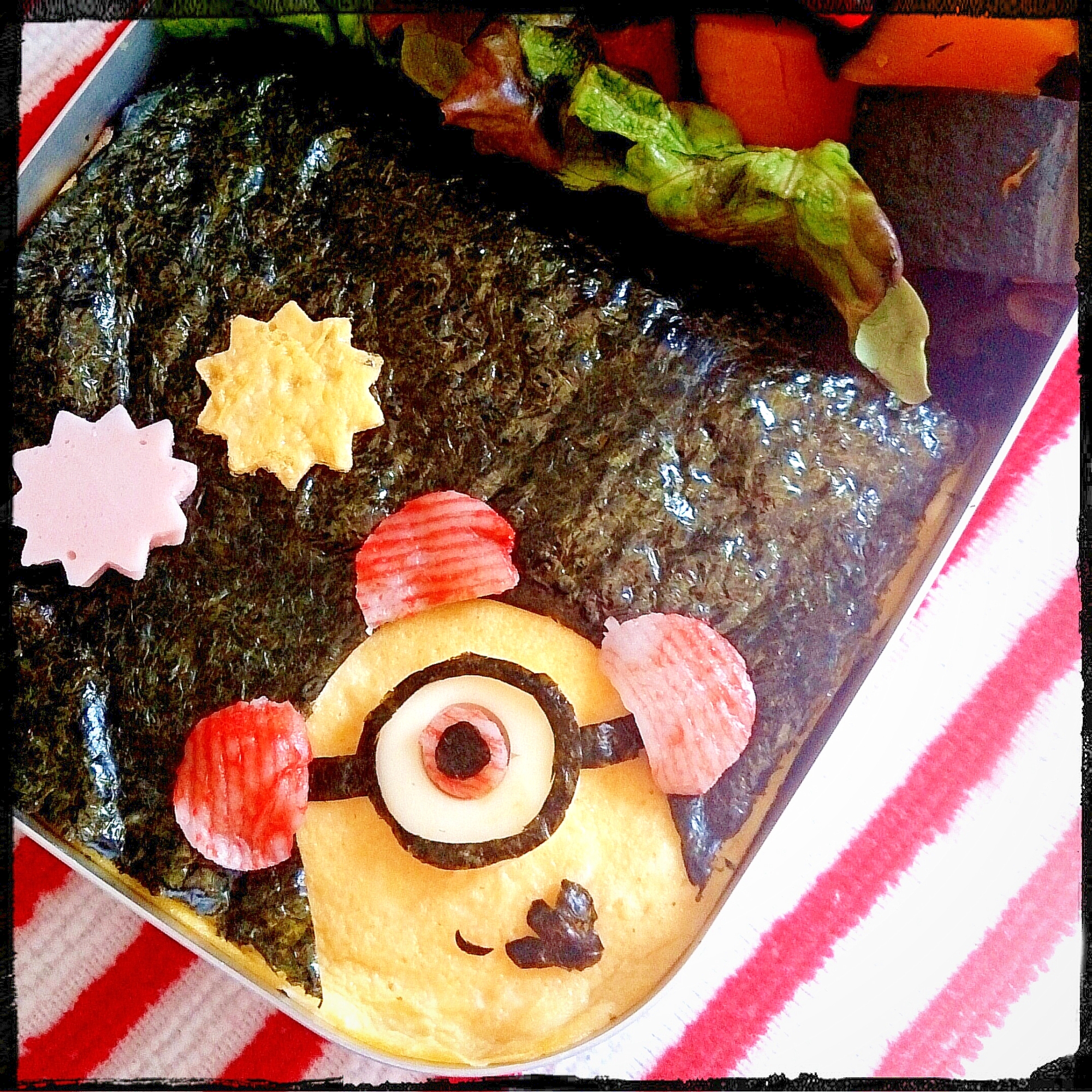 ひょっこりミニオン弁当 レシピ 作り方 By わたこげ 楽天レシピ