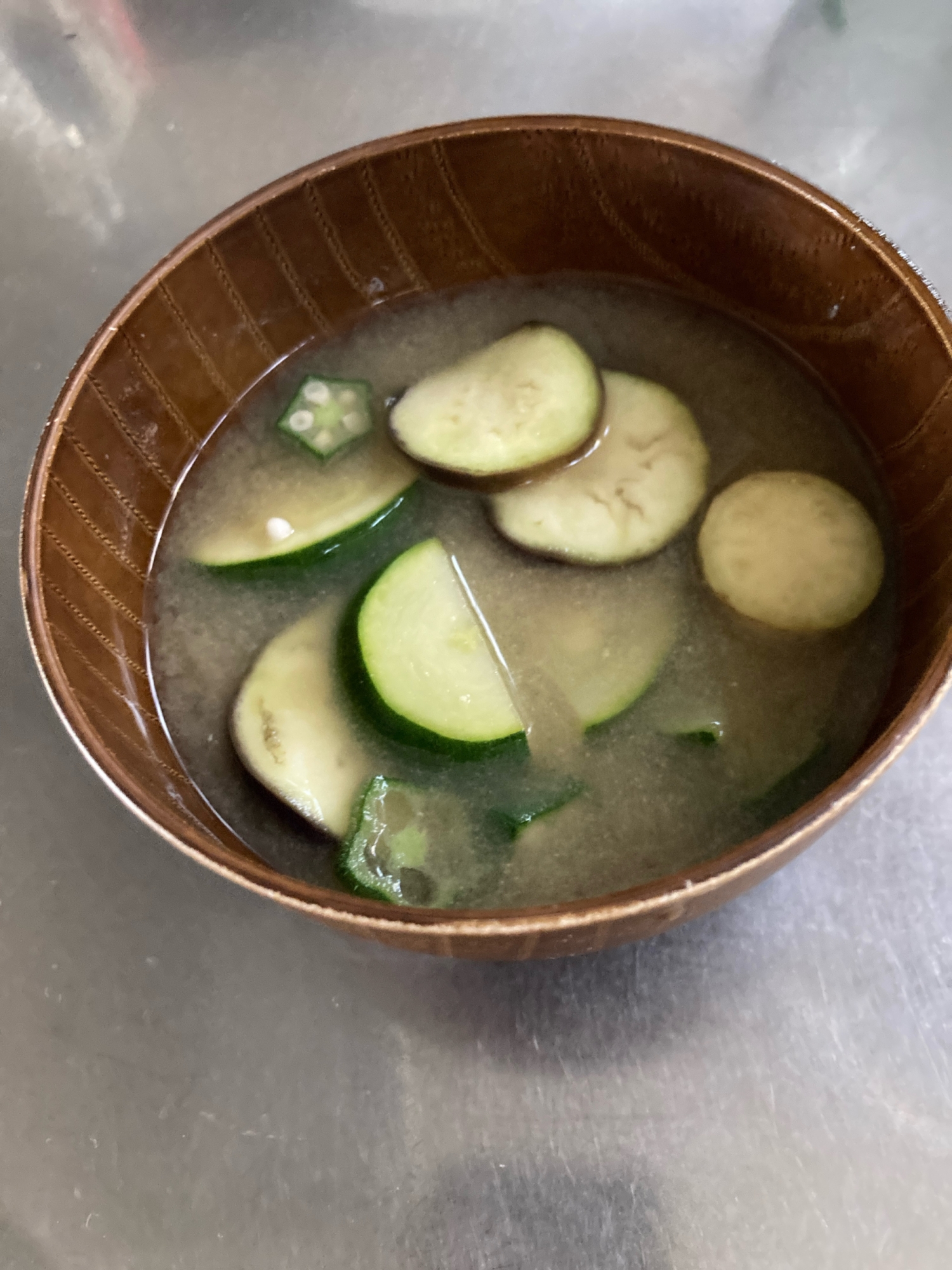 夏野菜の味噌汁