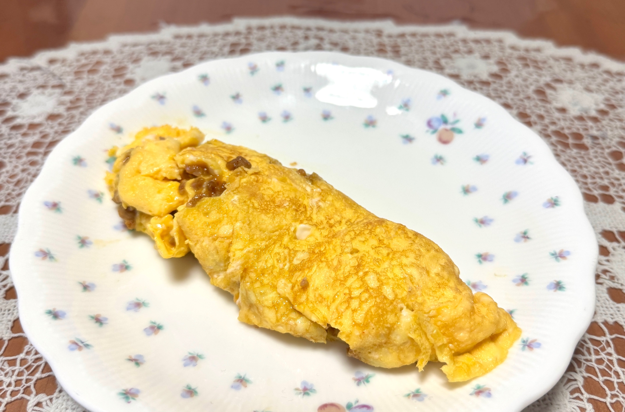 お弁当に(っ’ヮ’c)ヤンニョムそぼろ☆オムレツ