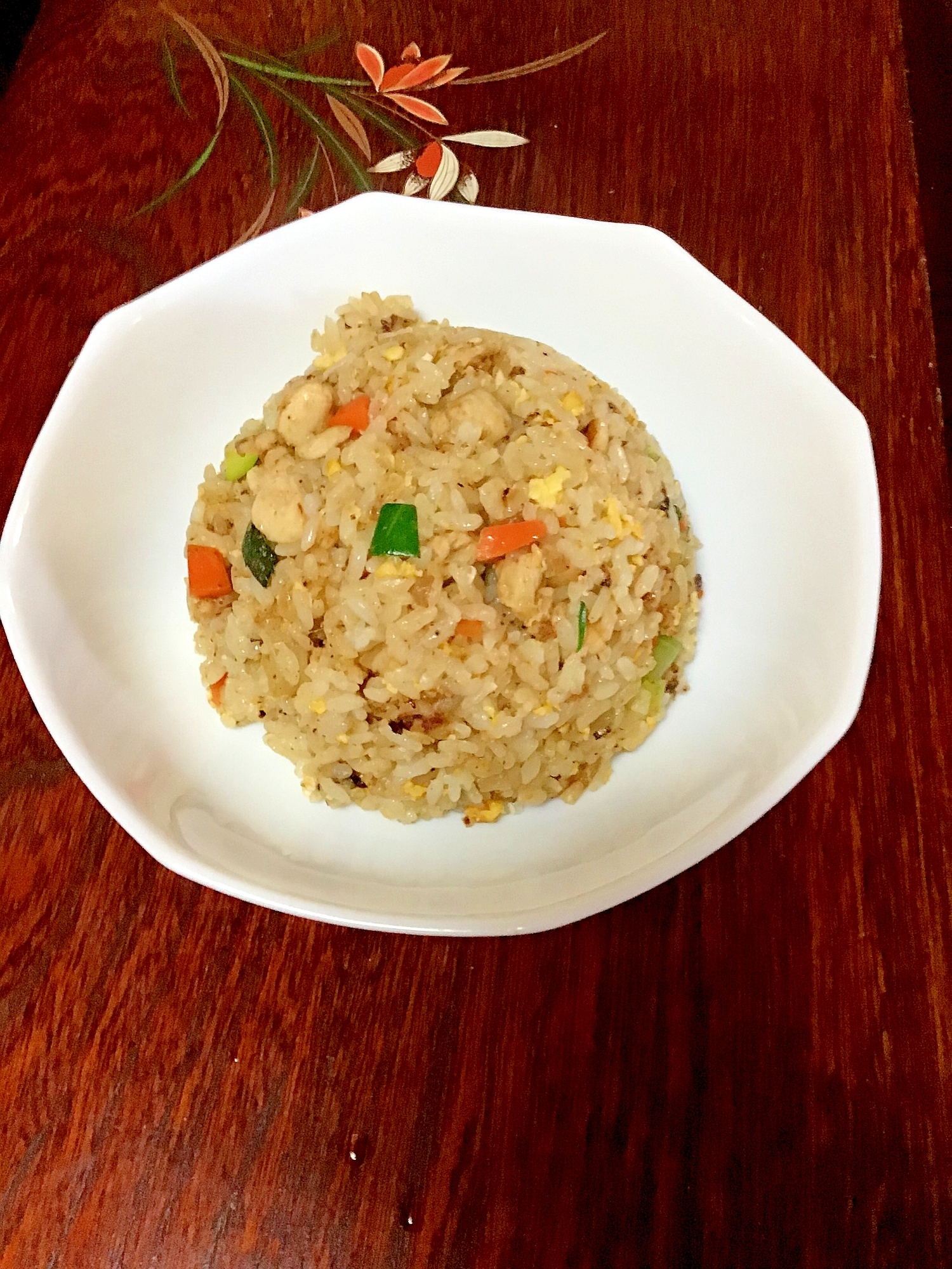 ズッキーニや鶏むねの五目チャーハン。