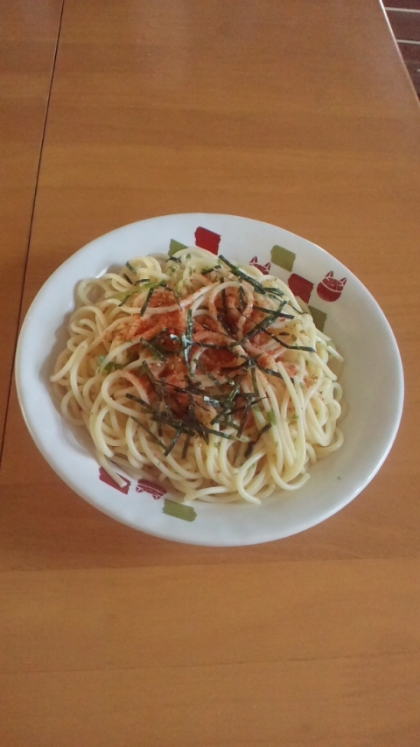 明太子と味付けのりが合う　｢明太パスタ」　♪♪