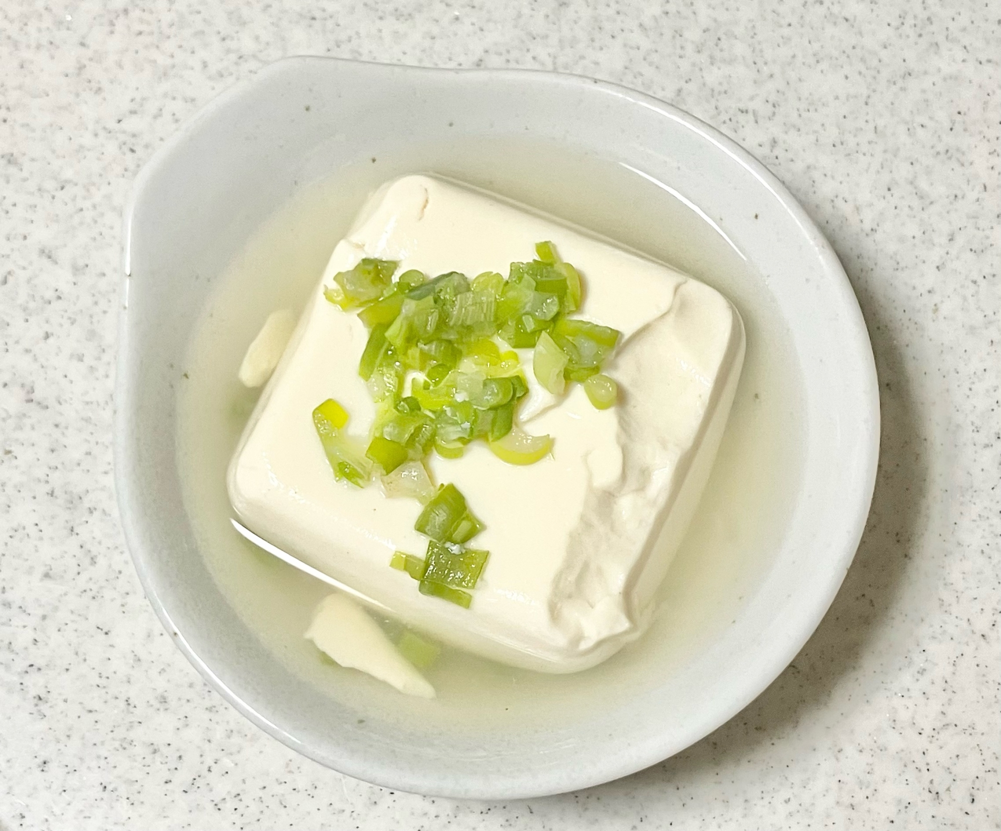 簡単☆ネギ入り湯豆腐