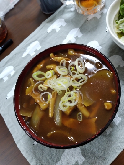 カレーうどん☆ほんだしで簡単美味しい♩