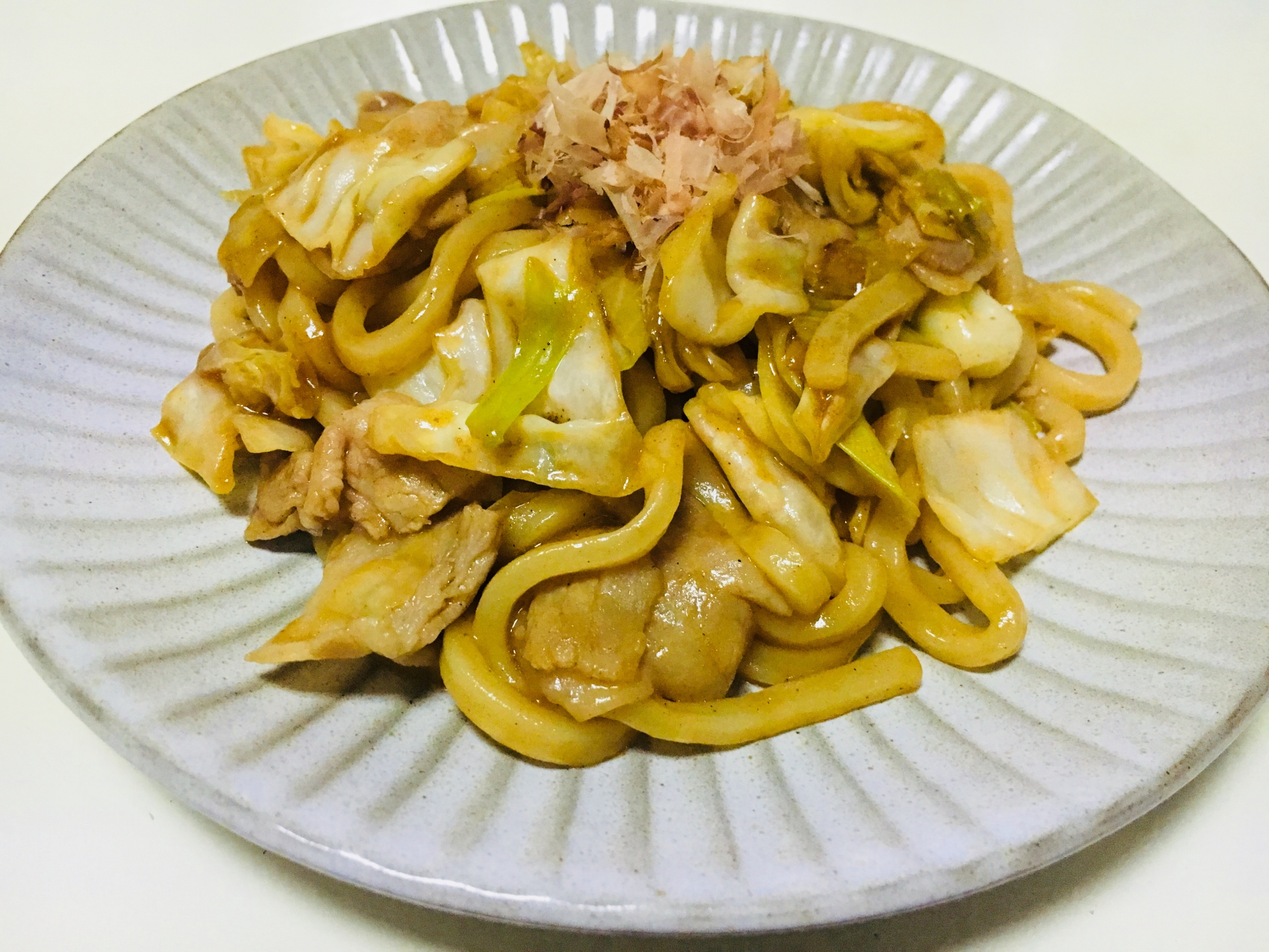 ソース味の焼きうどん