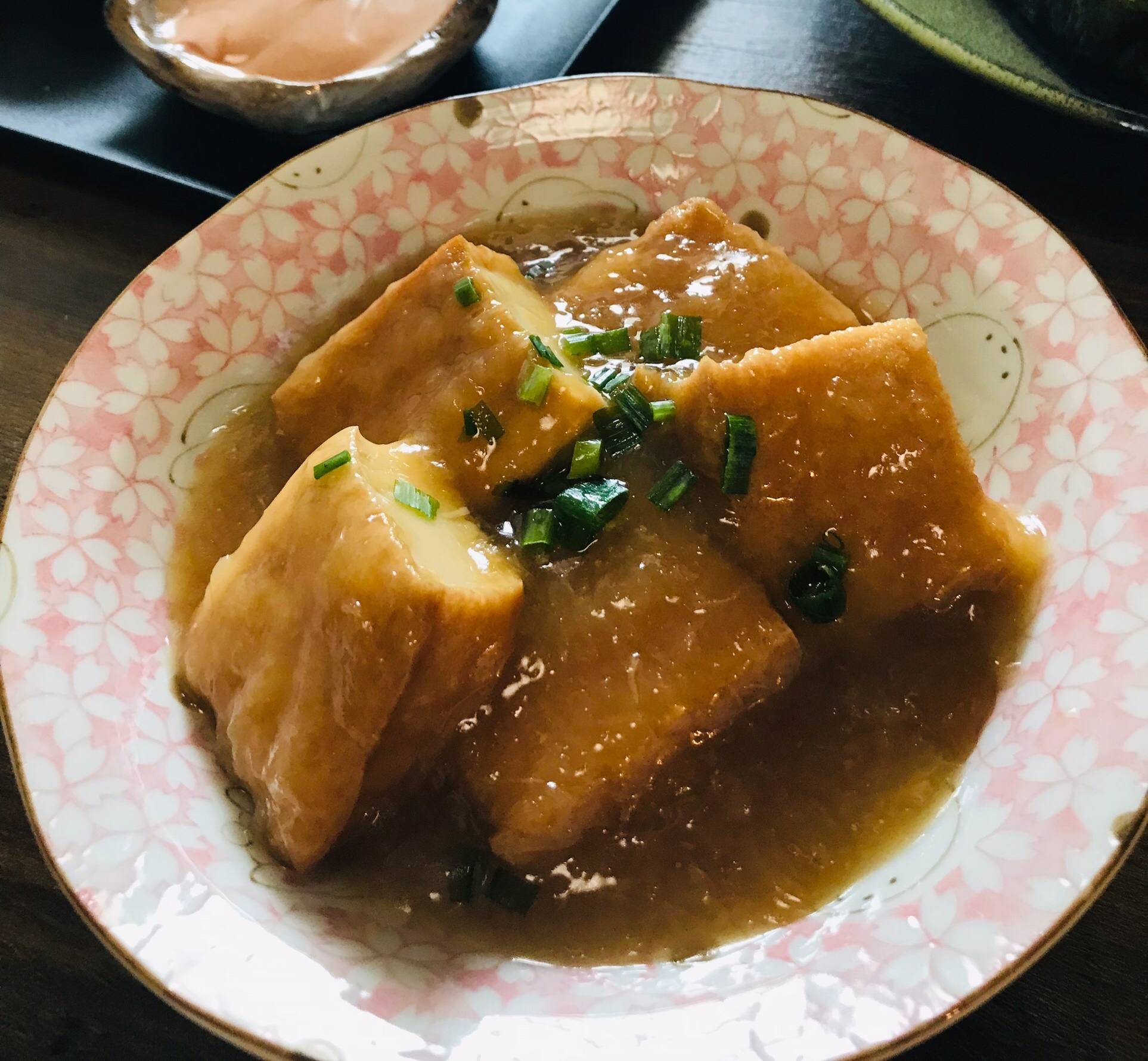 麺つゆで簡単！厚揚げのみぞれあんかけ♡