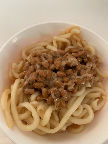 納豆とうどんが大好きな娘のランチに作りました！美味しかったです♪