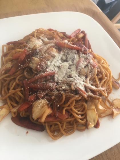 焼きそばのアレンジに☆粉チーズ焼きそば！！