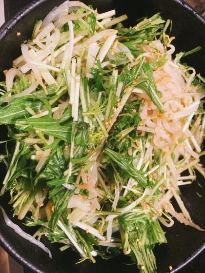 もやしの食感と水菜の食感が最高でした！
また作ります！