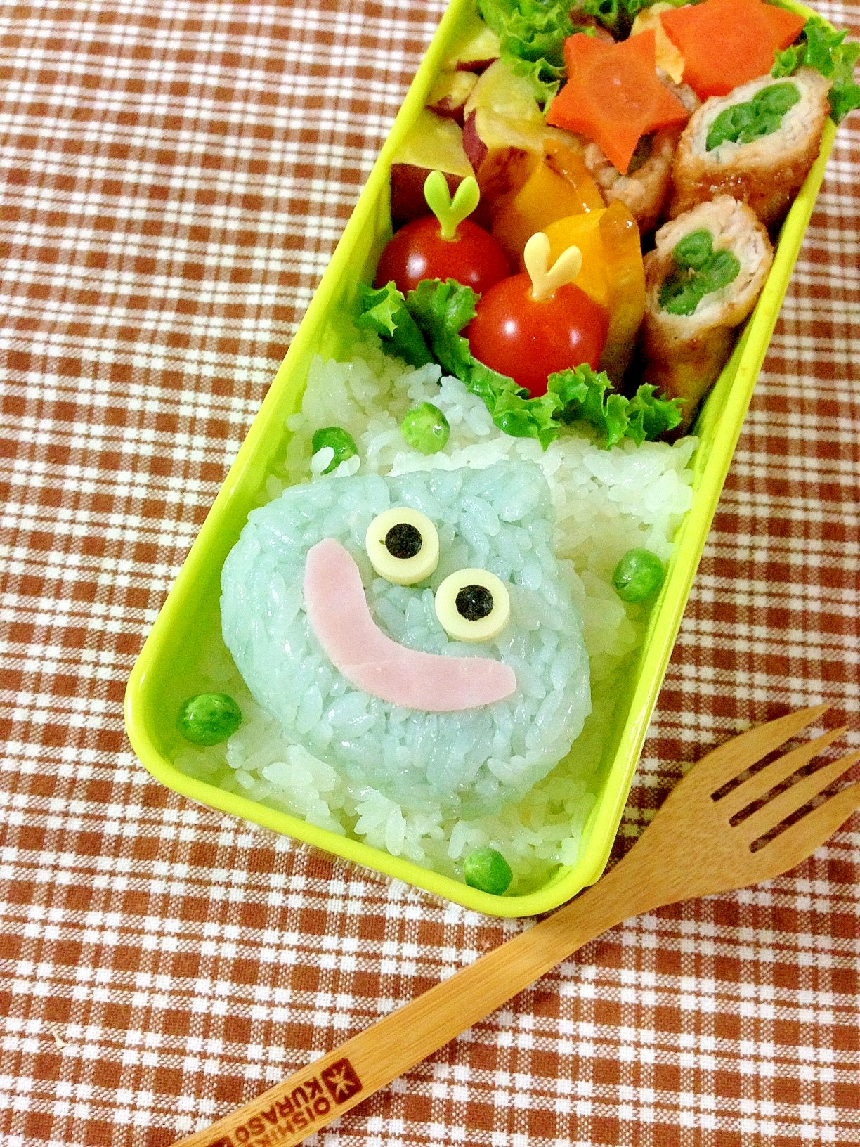 簡単キャラ弁 ドラクエ スライムのお弁当 レシピ 作り方 By Cherry05 楽天レシピ