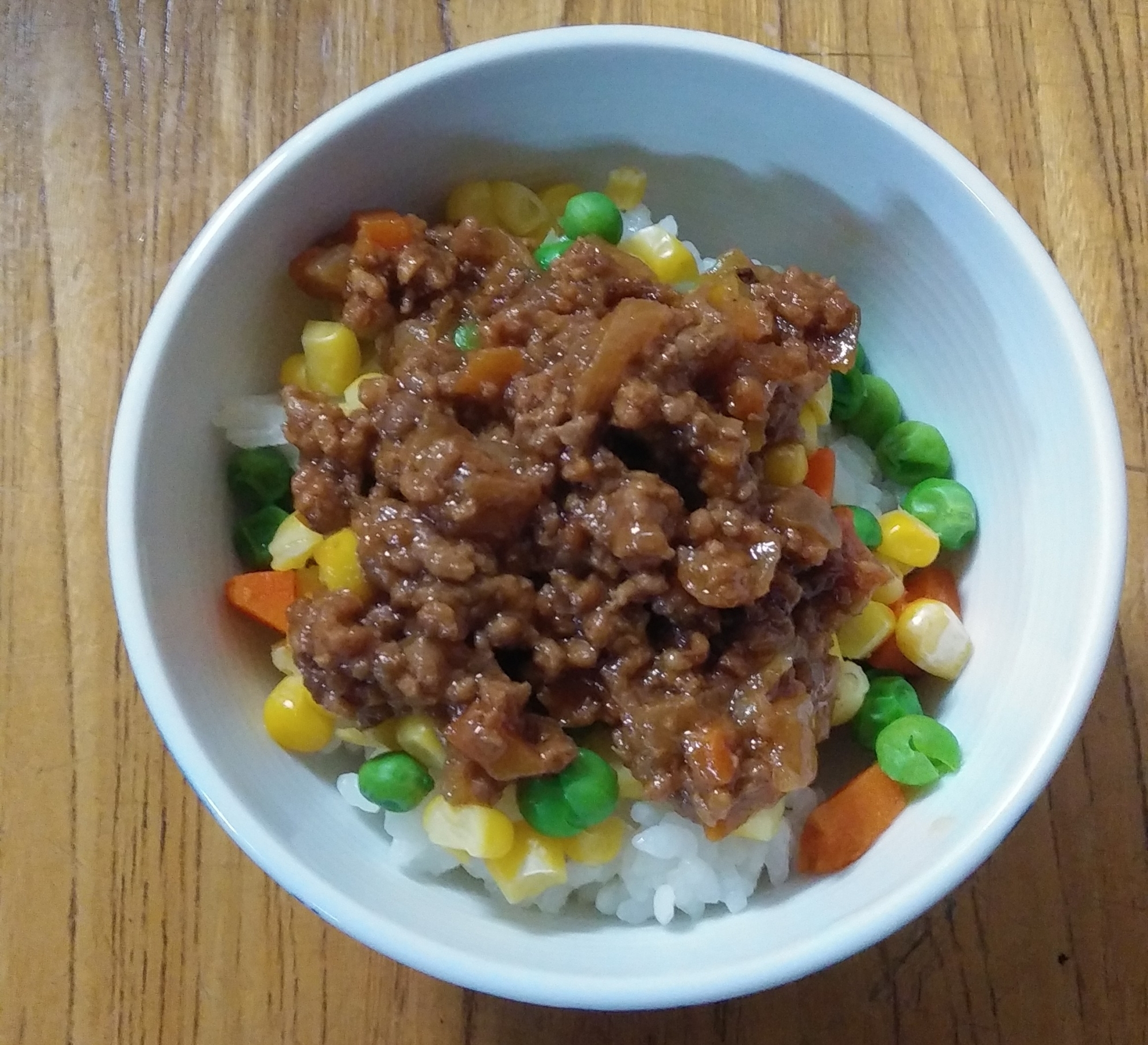 MIXベジタブルミートソース丼