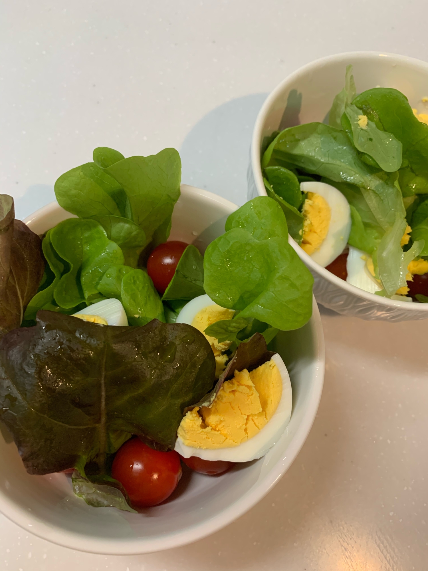 ごま油ドレッシングで リーフとゆで卵のサラダ レシピ 作り方 By Bebe2936 楽天レシピ ごま油ドレッシングで リーフとゆで卵のサラダ レシピ 作り方 By Bebe2936 楽天レシピ