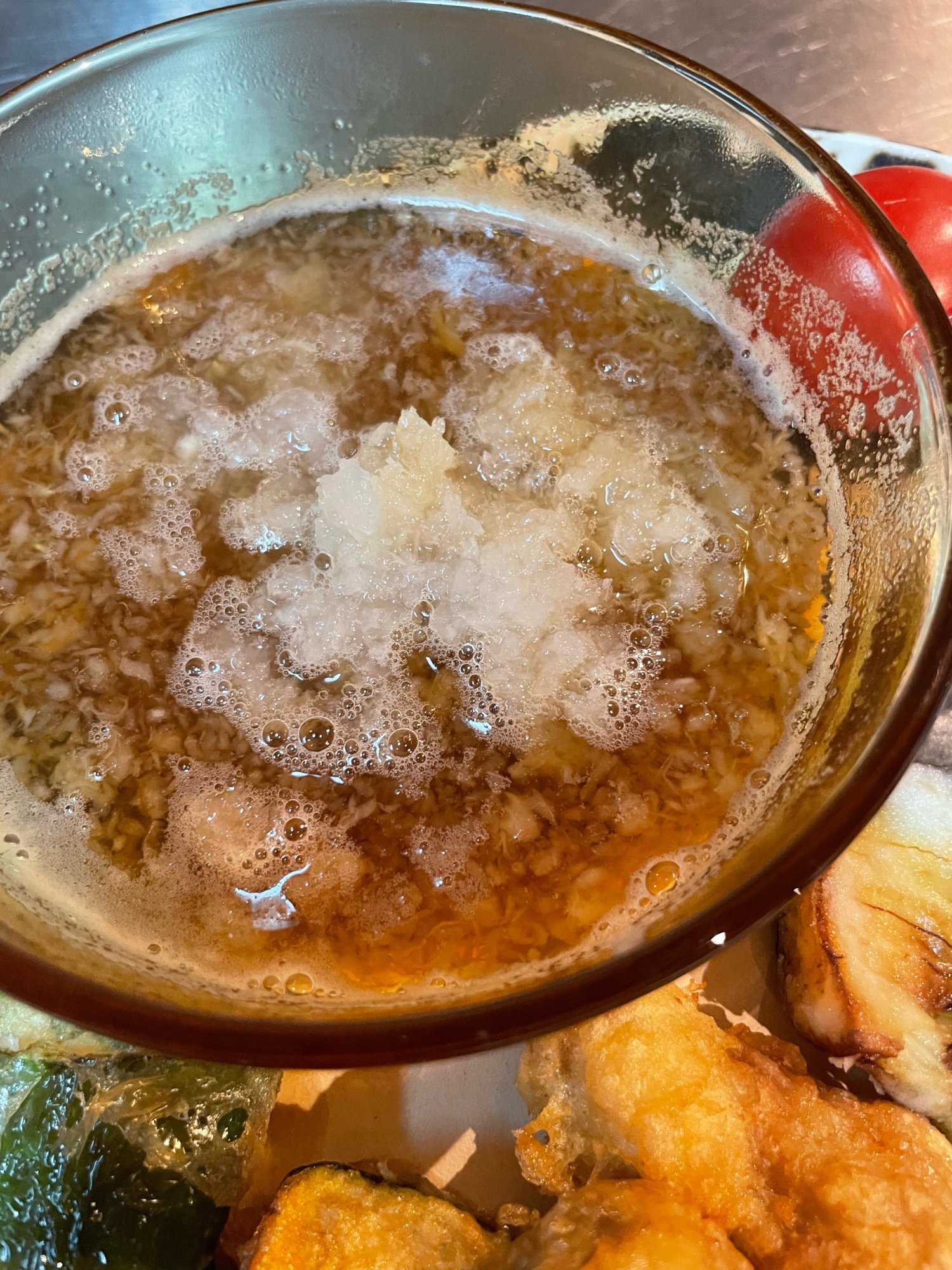 天ぷらには♪おろしてんつゆ