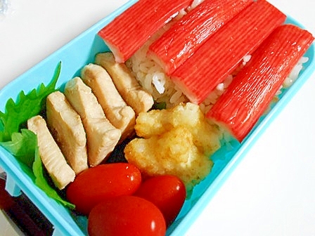 びんちょうまぐろの漬け焼きとカニカマのお弁当 レシピ 作り方 By V るん 0394 楽天レシピ びんちょうまぐろの漬け焼きとカニカマのお弁当 レシピ 作り方 By V るん 0394 楽天レシピ