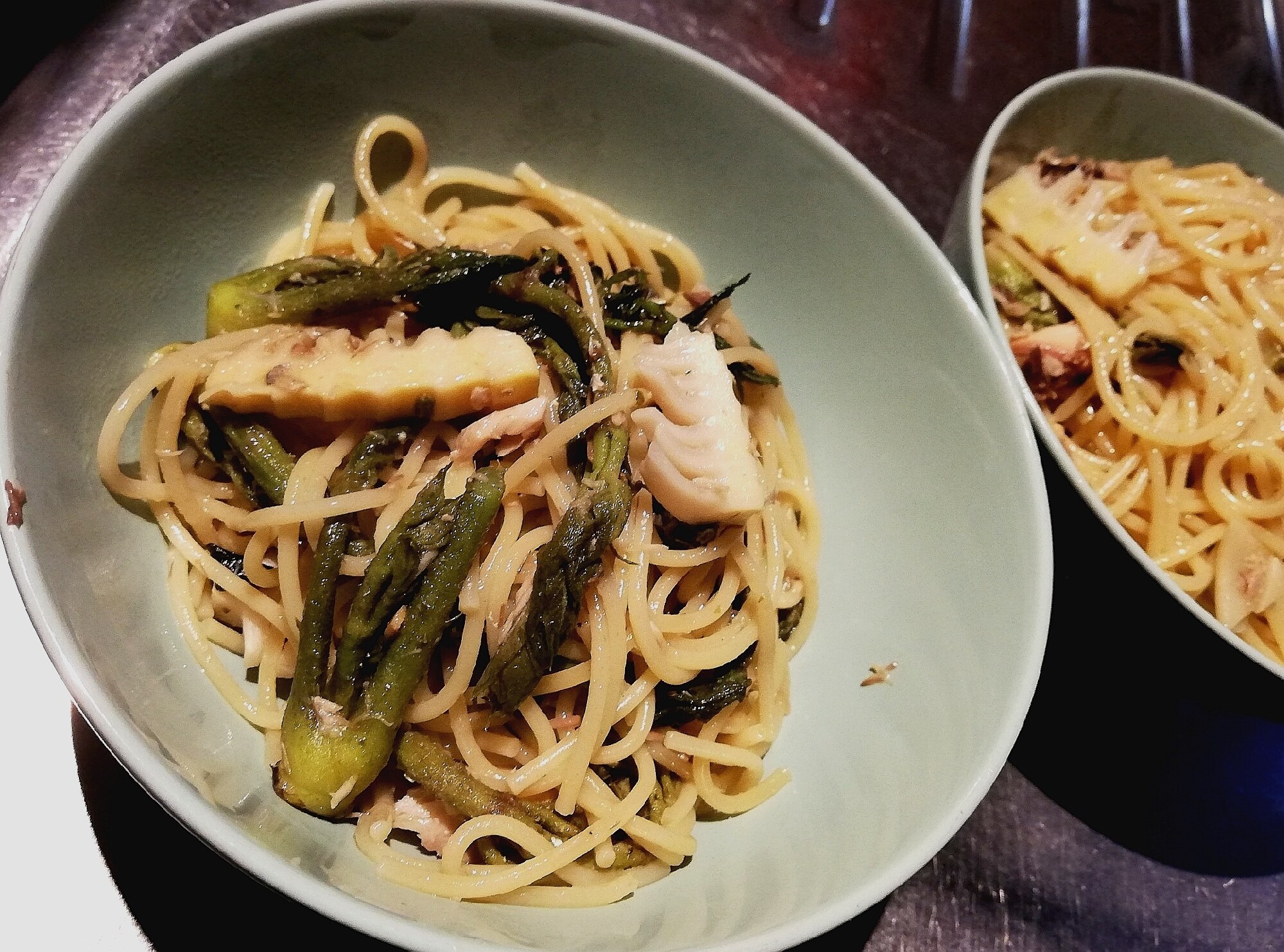 和服パスタ こんにちは😊八乃森です🌳 本日は