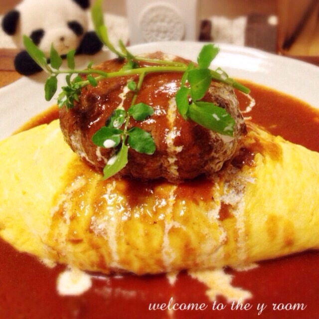 ハンバーグオムライス レシピ 作り方 By ゆうちゃん8167 楽天レシピ ハンバーグオムライス レシピ 作り方 By ゆうちゃん8167 楽天レシピ