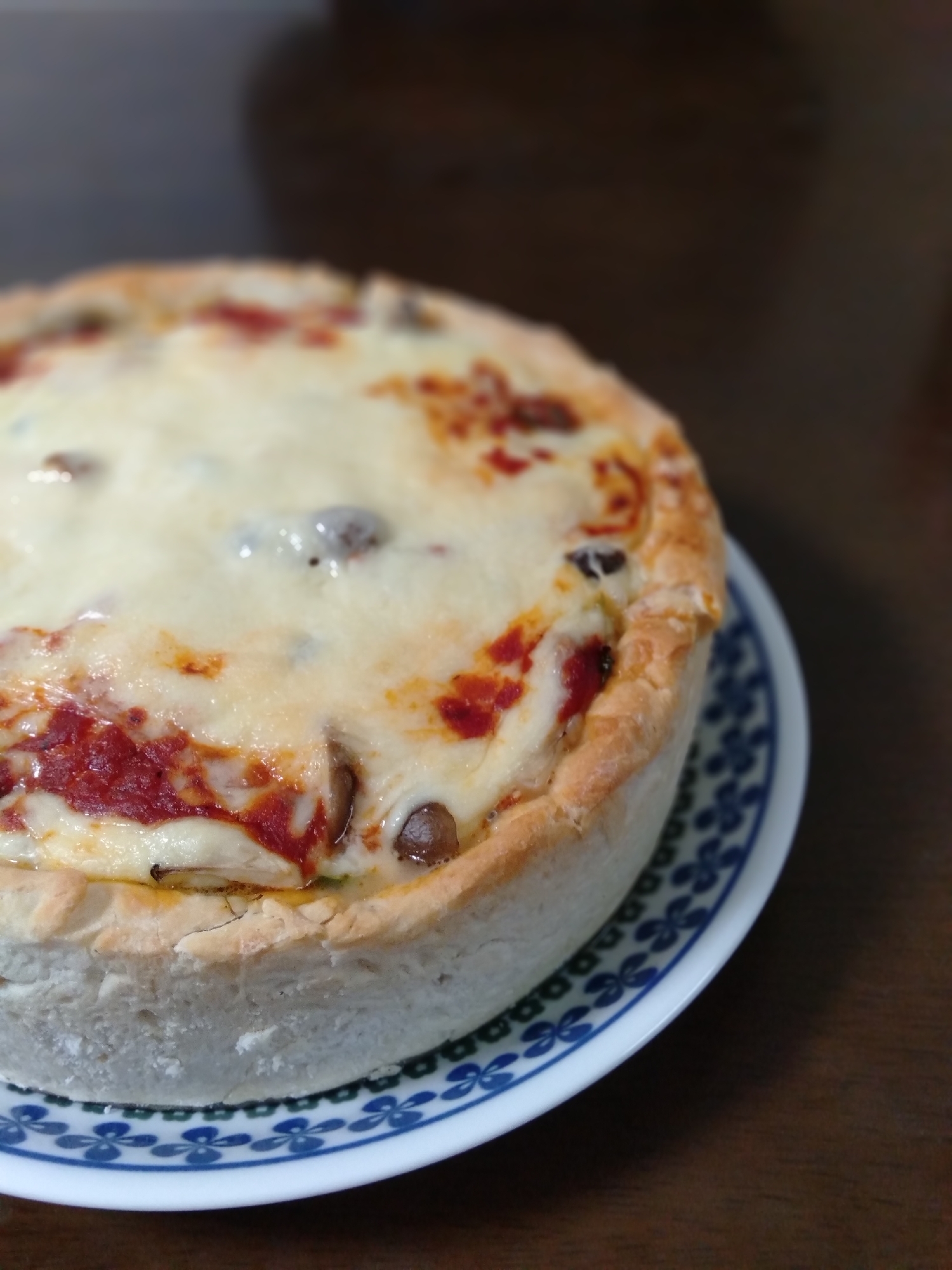 ゴロゴロ野菜のシカゴピザ レシピ 作り方 By Shikanoko1215 楽天レシピ