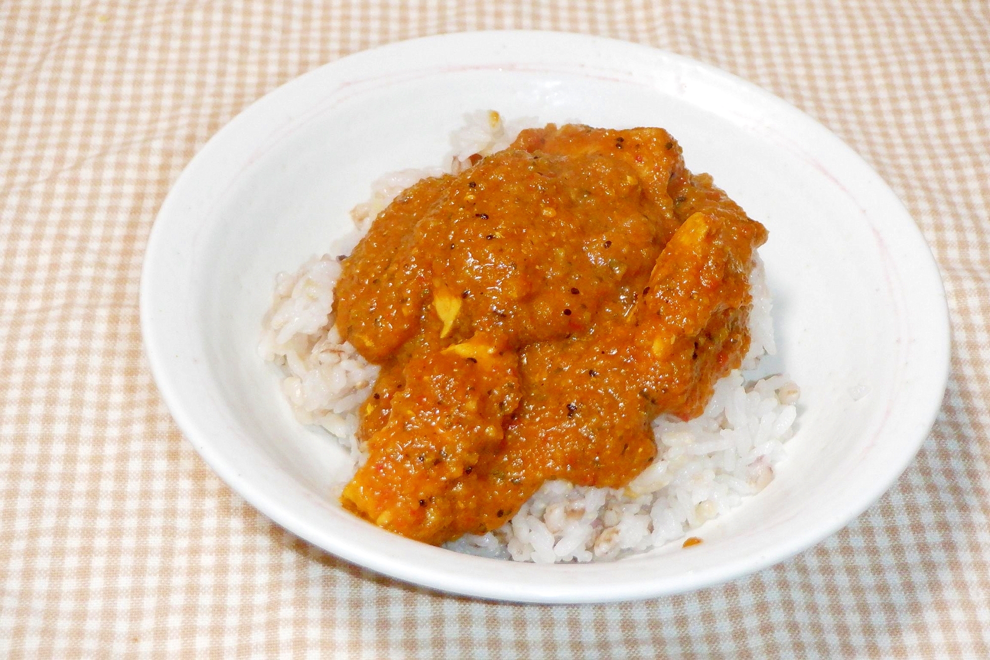 「さっ」と作れるトマトとキウイのチキンマサラ