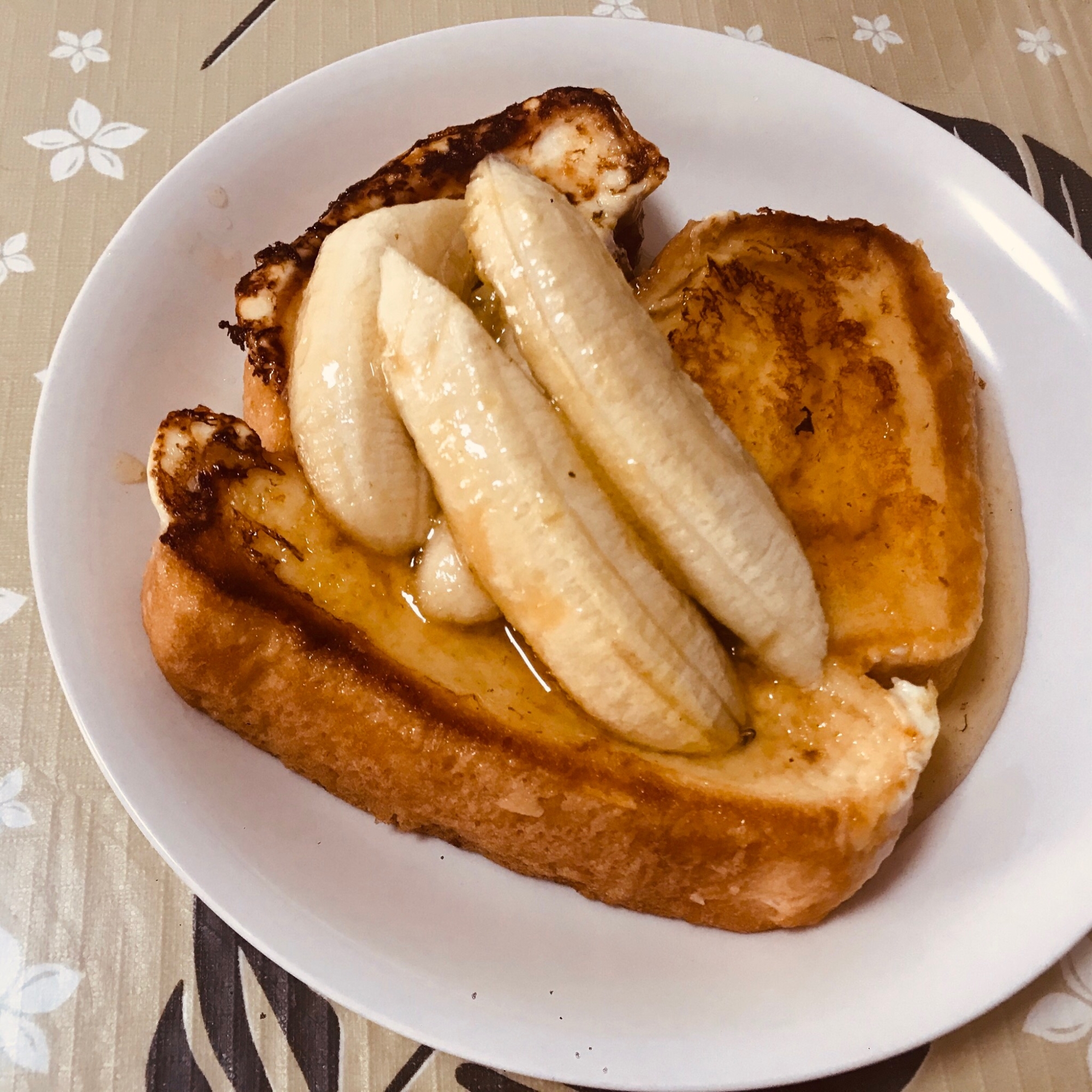 カラメルバナナのハニートースト