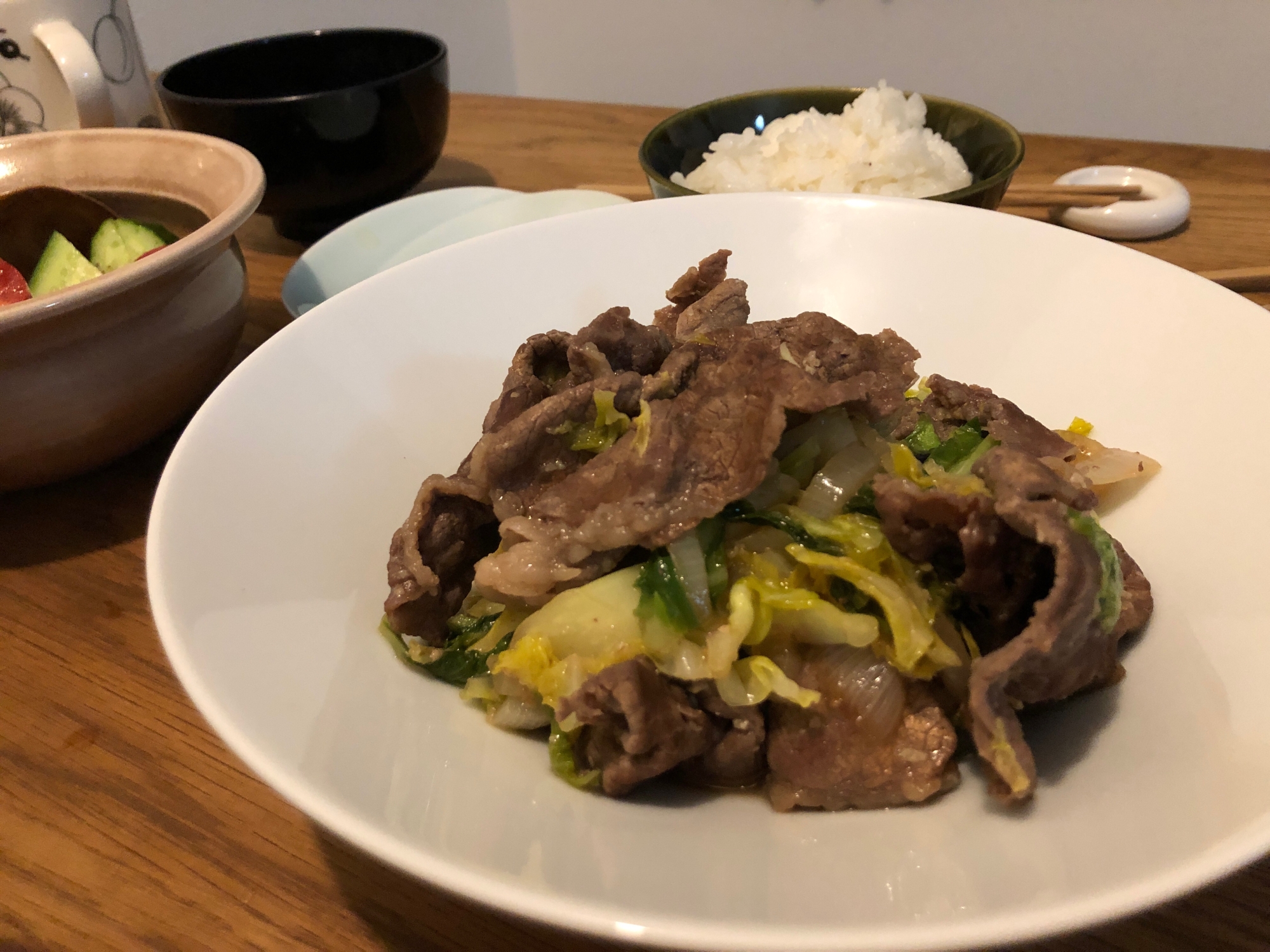 お野菜と牛肉のしょうゆ麹炒め！簡単！時短！