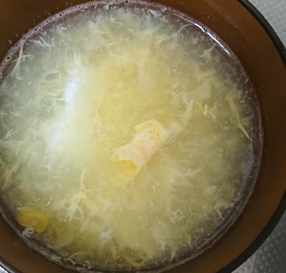 簡単♡コーン入り中華風たまごスープ