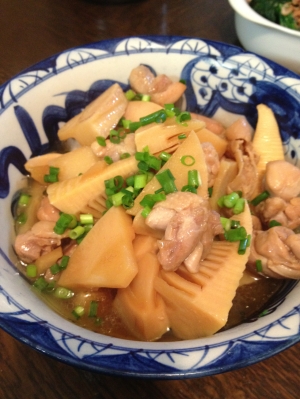 たけのこと鶏肉の煮物