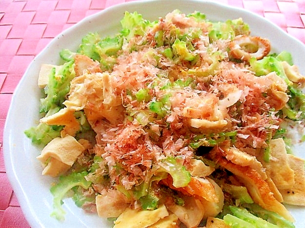 レンジで簡単!ゴーヤと高野豆腐のチャンプルー