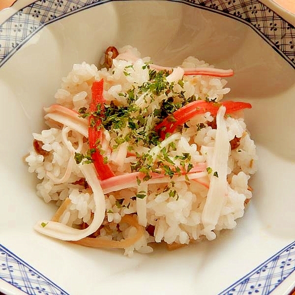 まな板なし！節分の豆の残りで❤エコな炊き込みご飯♪