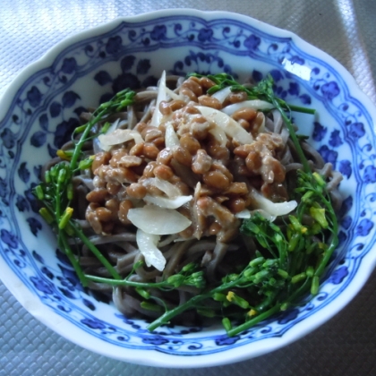 ネバネバで元気になろう！納豆蕎麦☆