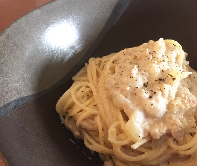 材料少なく簡単 ツナと玉ねぎのクリームパスタ レシピ 作り方 By Myko0305 楽天レシピ