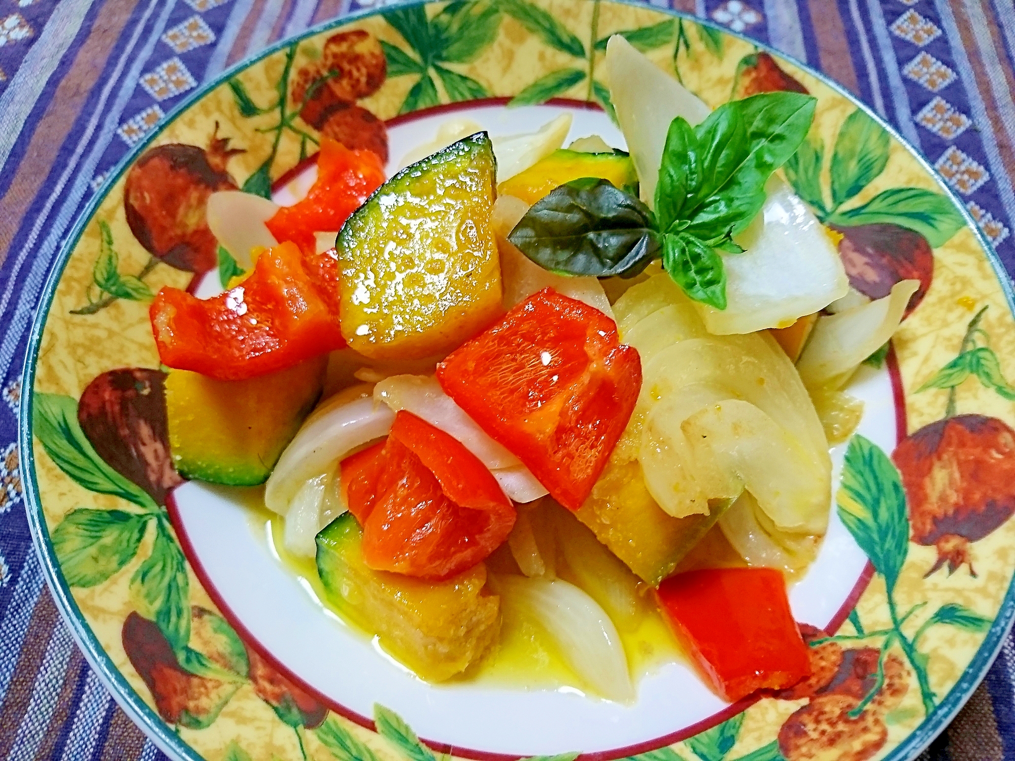 南瓜と玉葱のオイル煮
