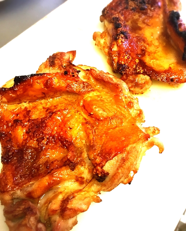 鶏もも肉の生姜&ニンニクの香ばしいグリル焼き